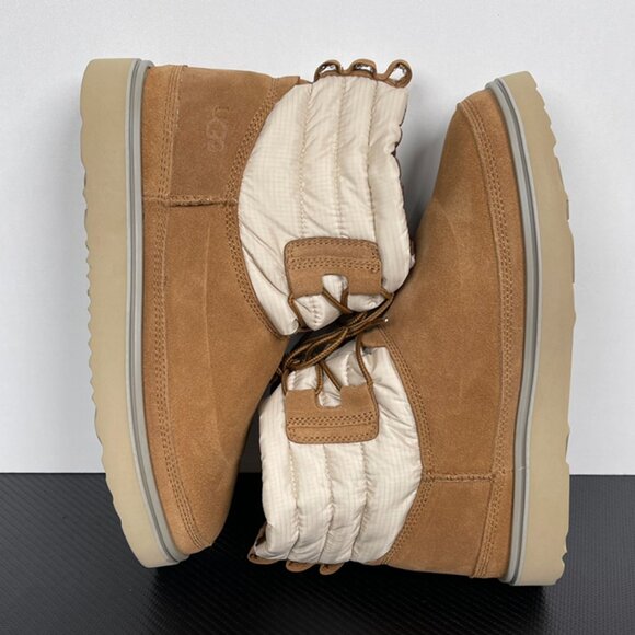 Unisex UGG Brown Thick-Soled Lace-Up Snow Boots - Picture 8 of 9